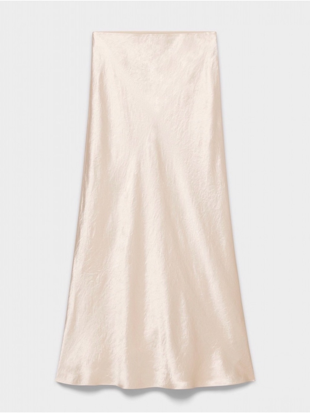 Babaton Satin Maxi Skirt in Light Blush